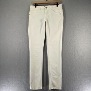 Democracy Liberty Skinny Jeans‎ Womens 6 White Comfort Classic Outdoor Preppy
